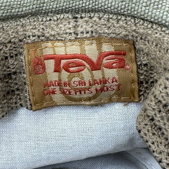 Teva Fishing Hunting Bucket Hat with Chin Strap Embroidered Logo Green One Size - Picture 11 of 11